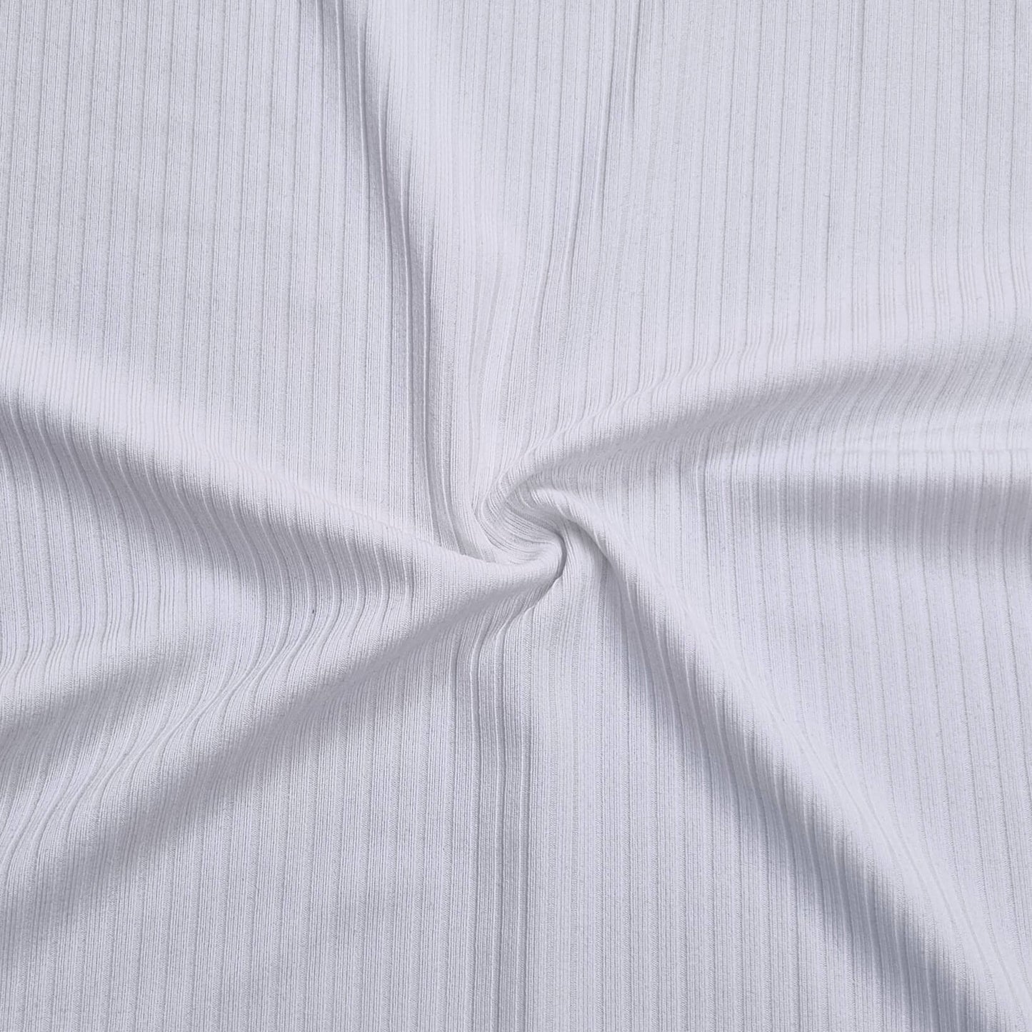 Ivory Ribbed Knit Fabric