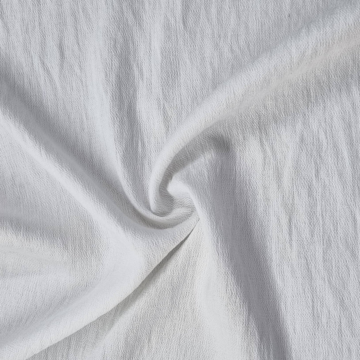 Lightly Crinkled Linen‑Look Fabric In White