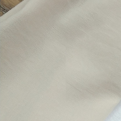 Linen‑Look Woven Fabric In Beige Color
