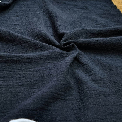 Black Fabric With A Textured Pattern