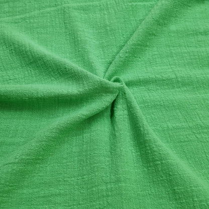 Fabric With A Textured Pattern In Green