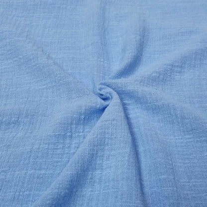 Fabric With A Textured Pattern In Sky Blue