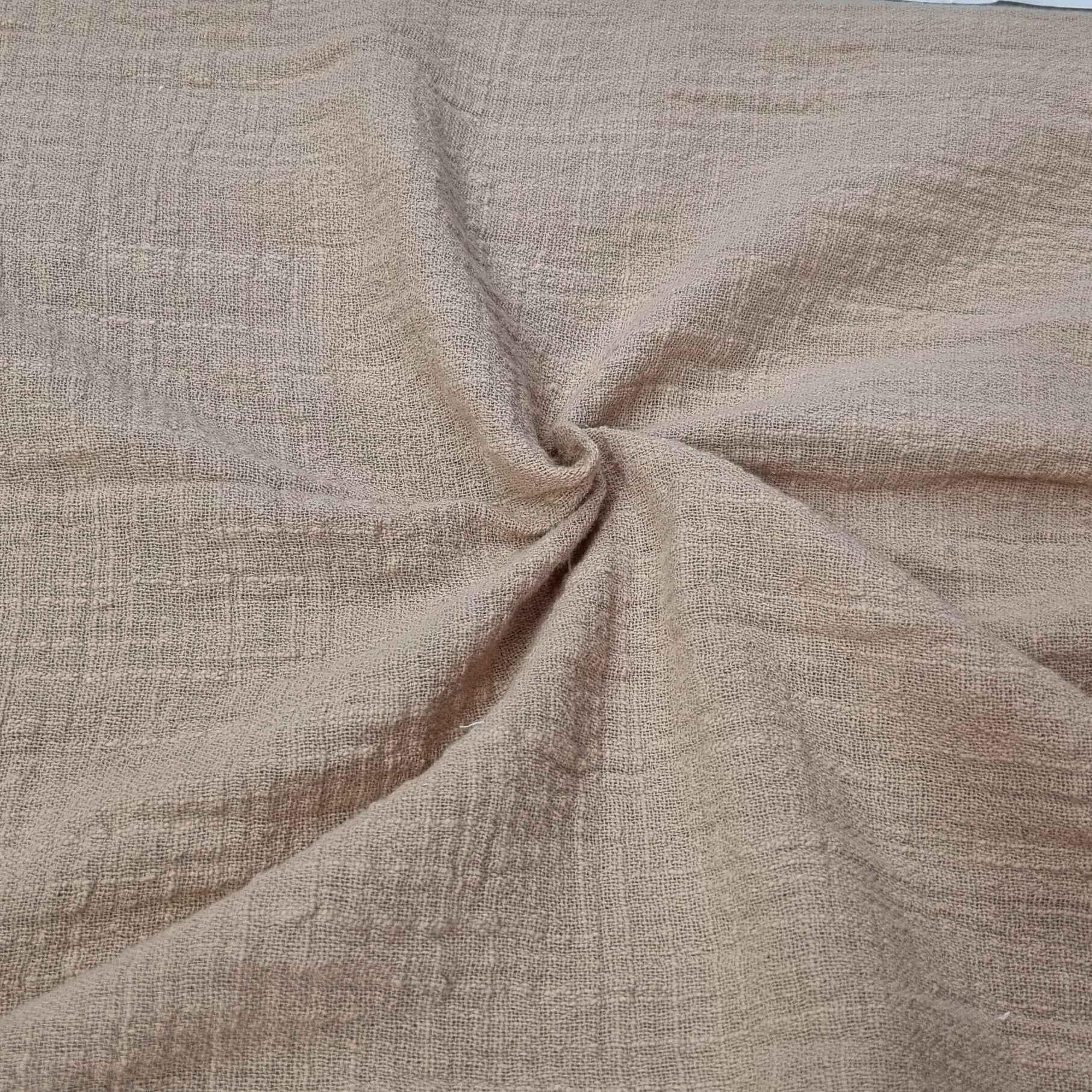 Fabric With A Textured Pattern In Tan