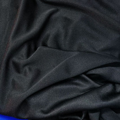 Black Fabric With A Smooth Texture