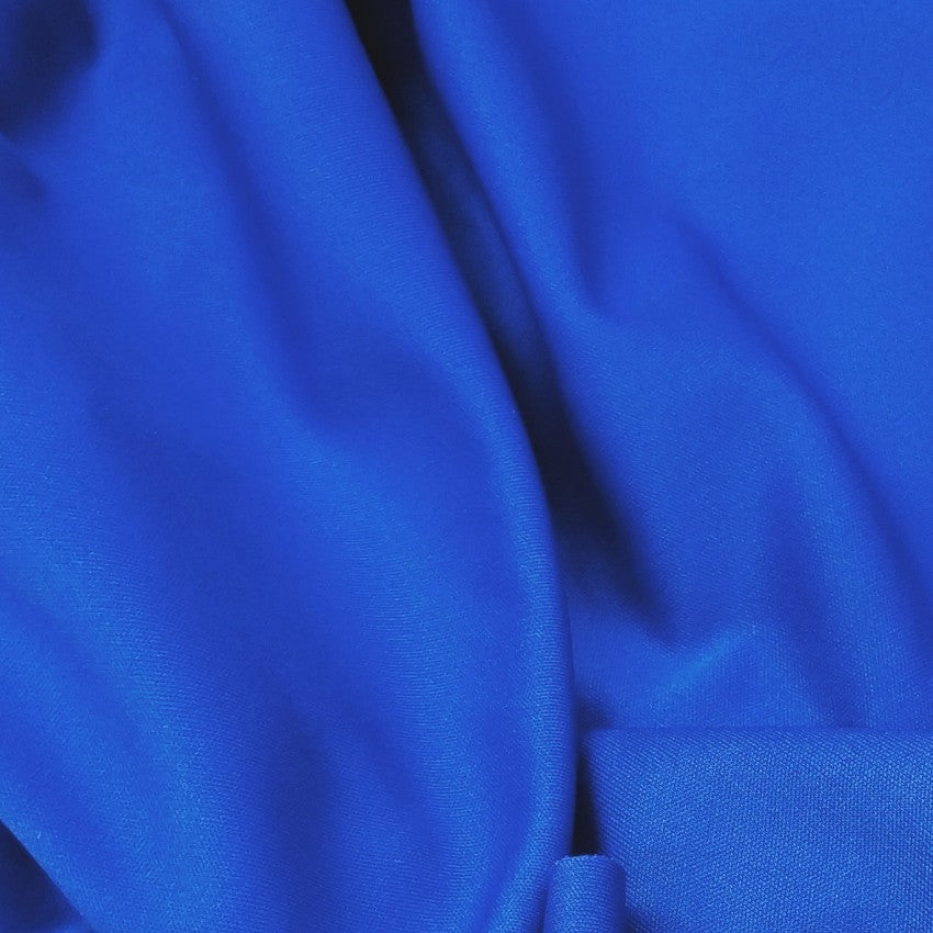 Royal Blue Fabric With A Smooth Texture