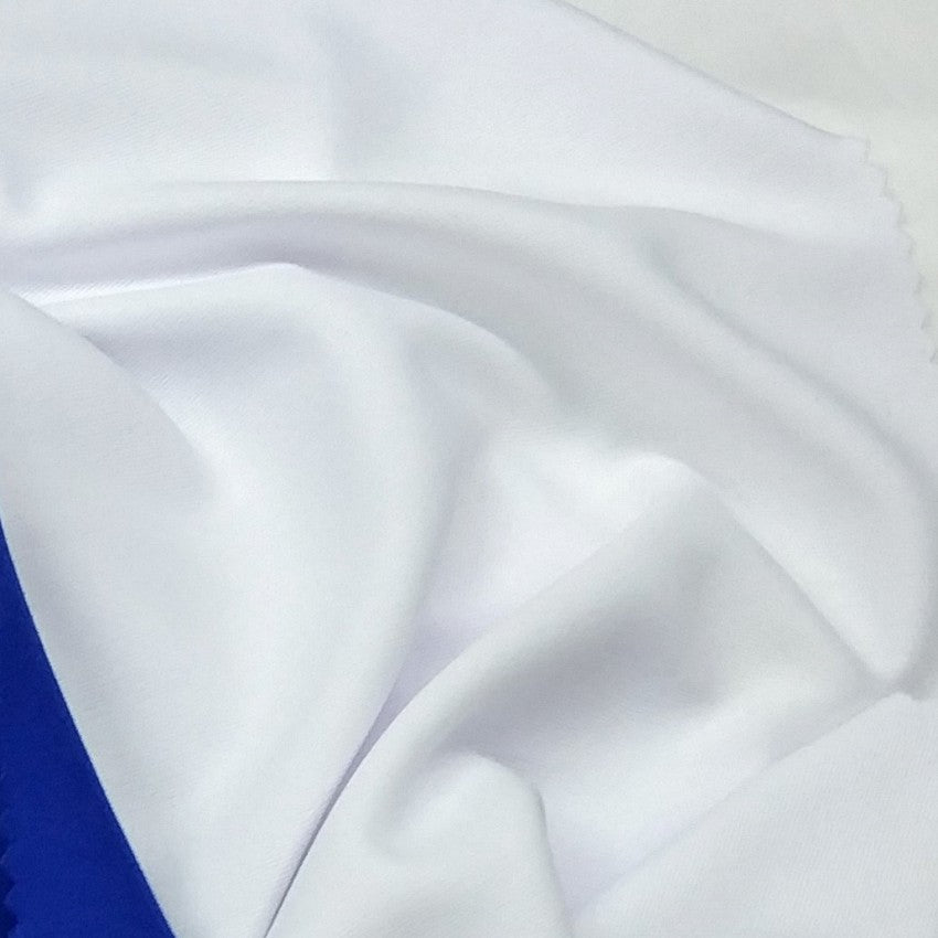 White Fabric With A Smooth Texture