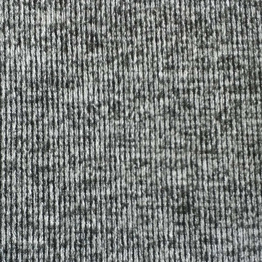 Rib Knit Fabric In Gray Color