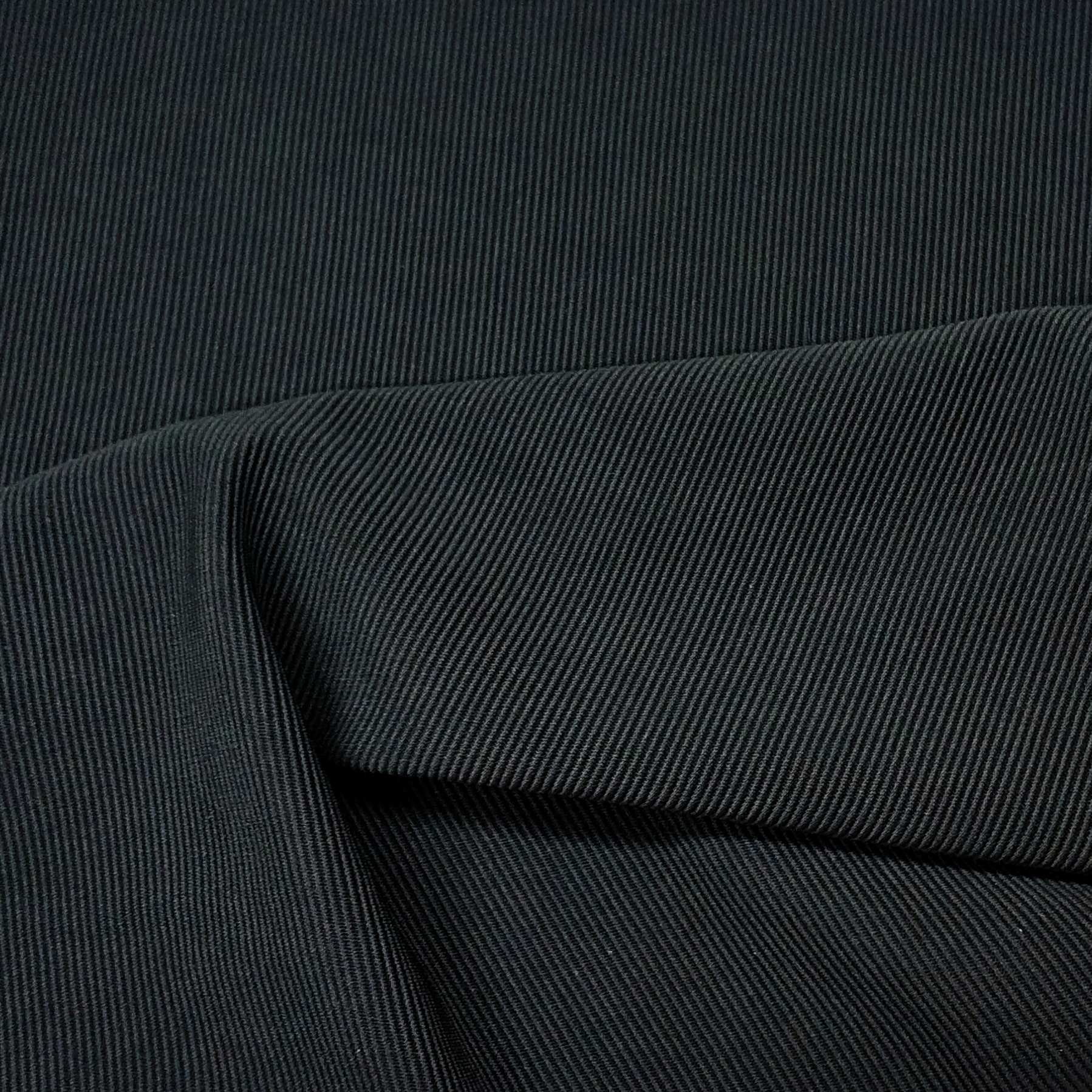 Ribbed Fabric In Black