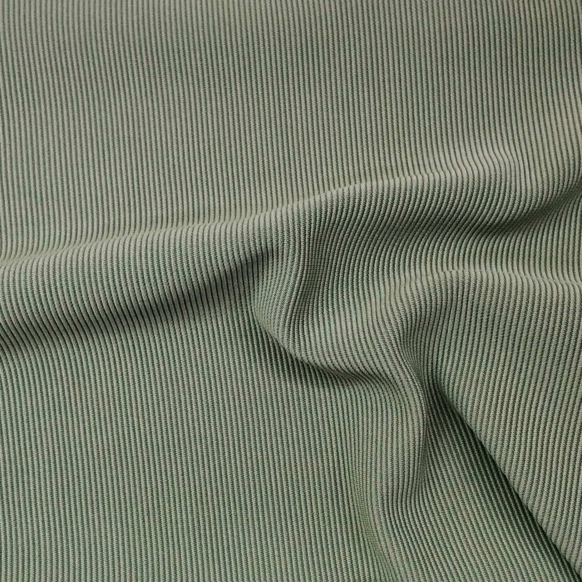 Ribbed Fabric In Green