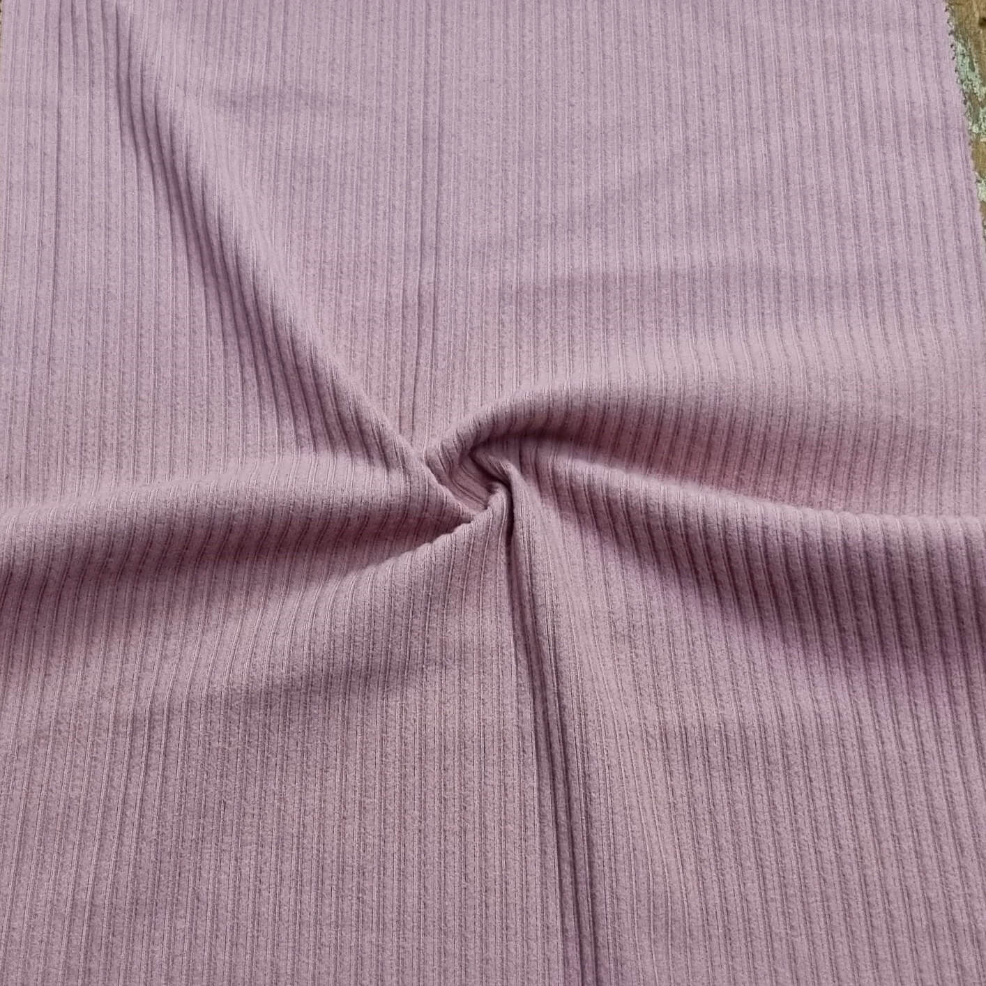 Pink Brushed Ribbed Lycra