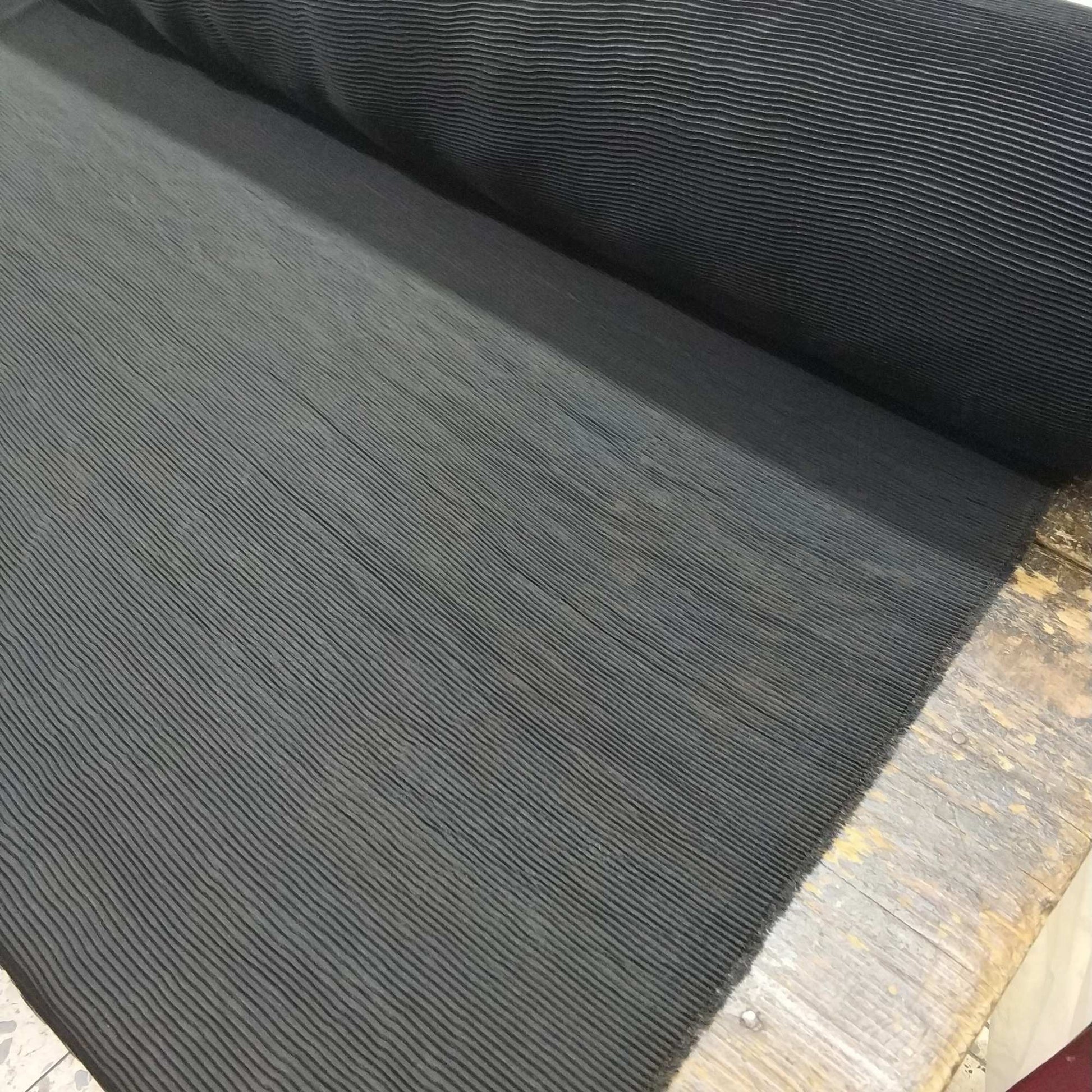 Black Pleated Chiffon