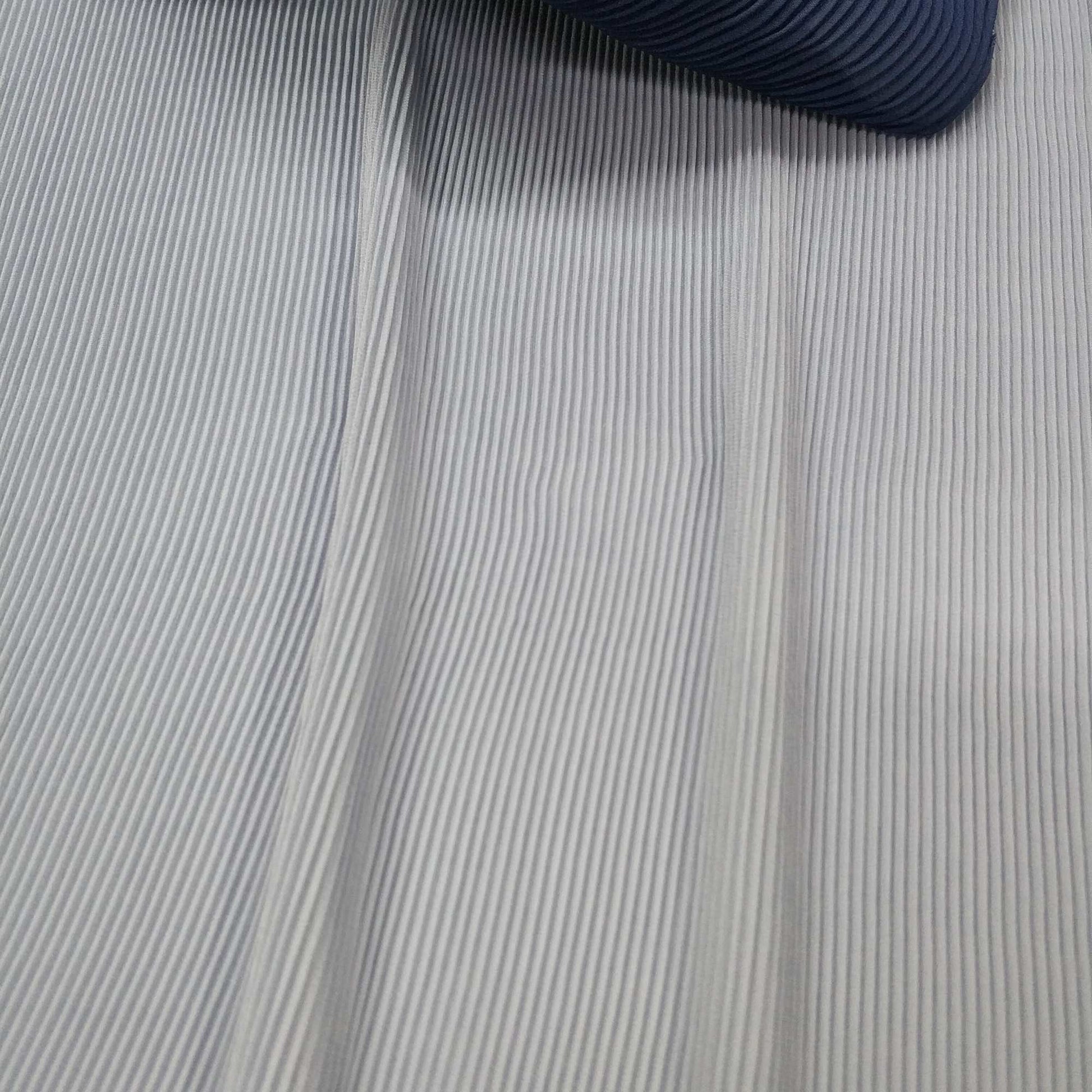 Ivory Pleated Chiffon