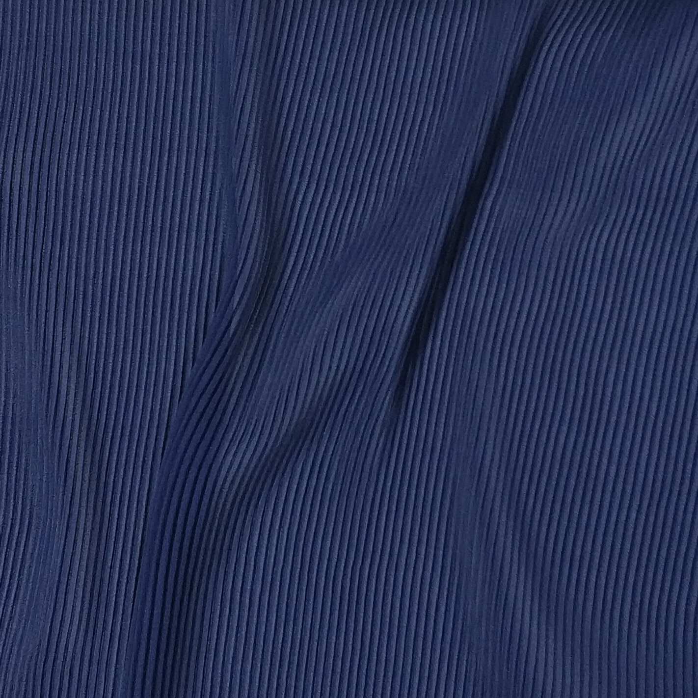 Navy Pleated Chiffon