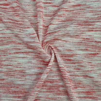 White Fabric With Red Speckles