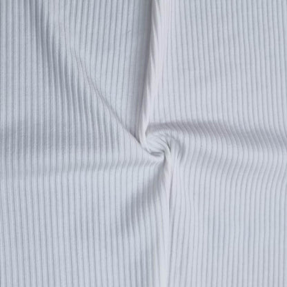 Ivory Ribbed Fabric
