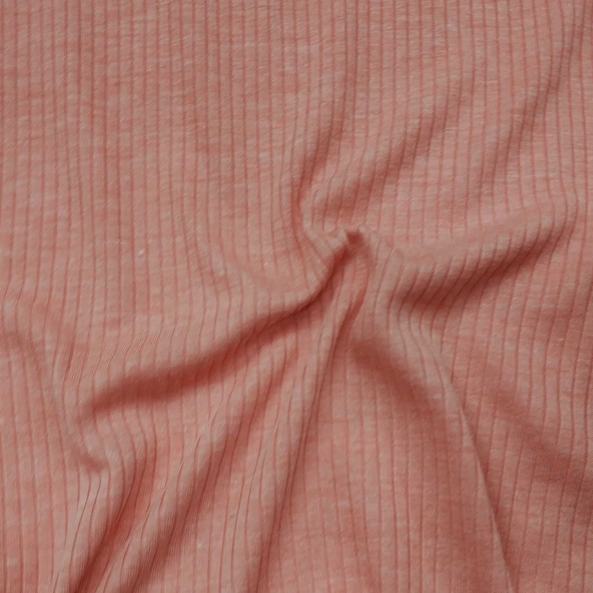 Orange Ribbed Fabric