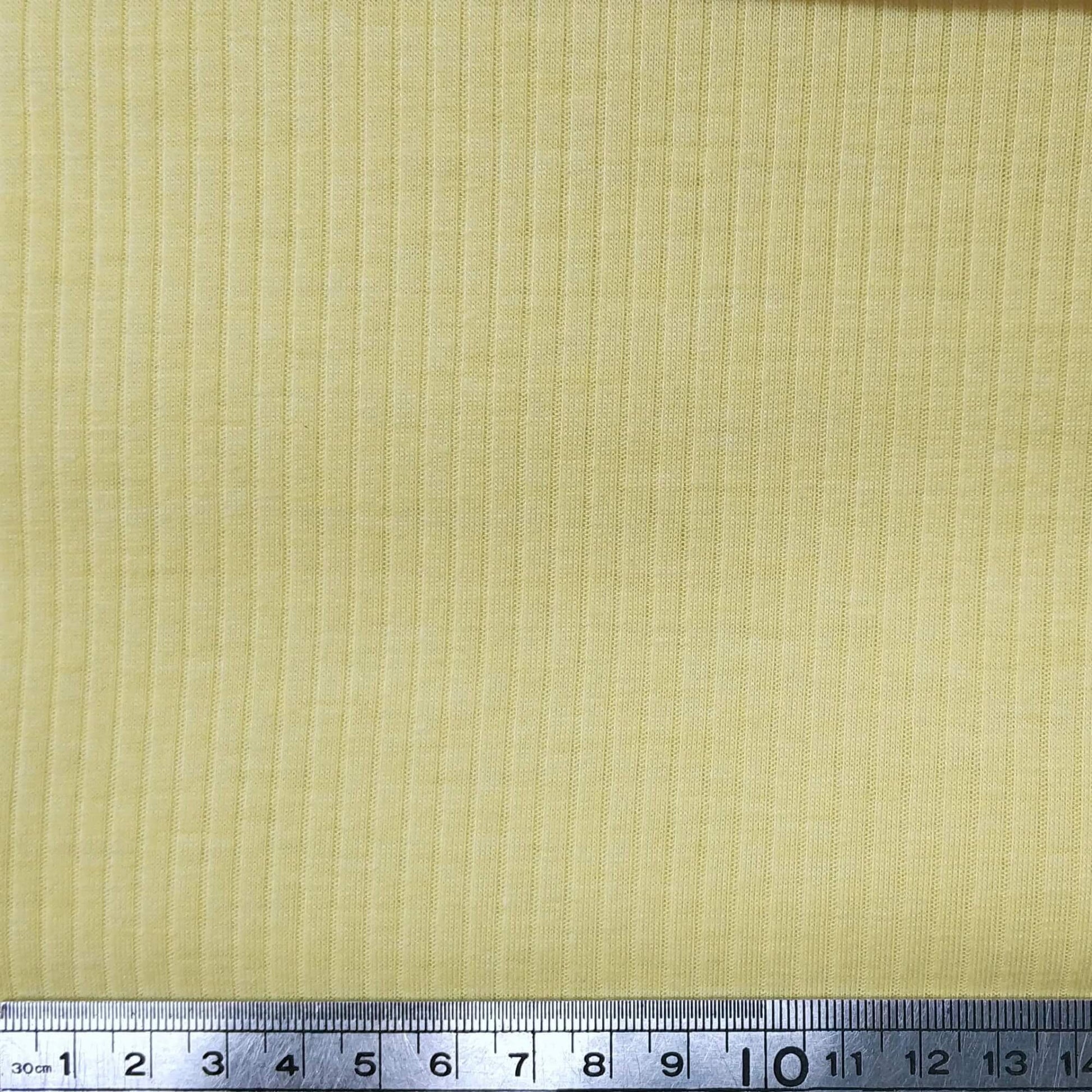 Yellow Ribbed Fabric