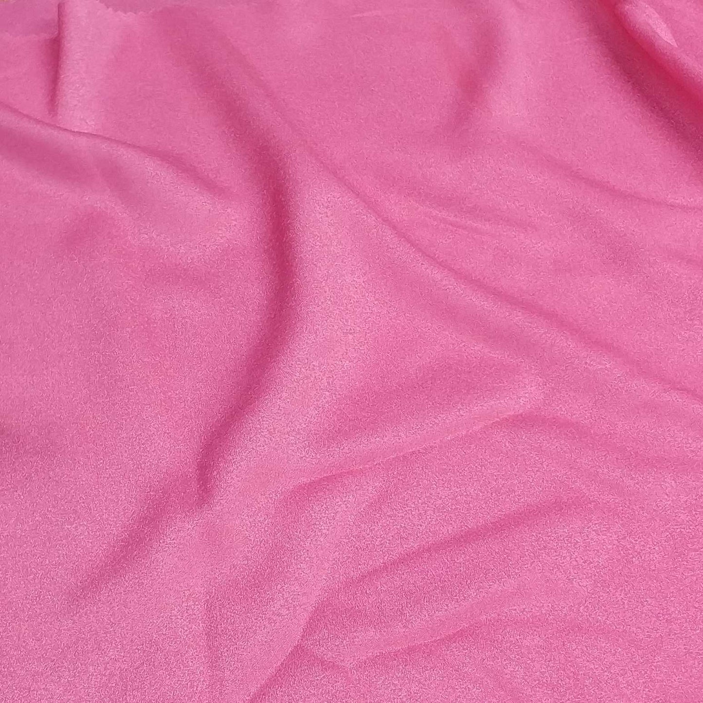 Fushcia Crepe Fabric With A Subtle Sheen