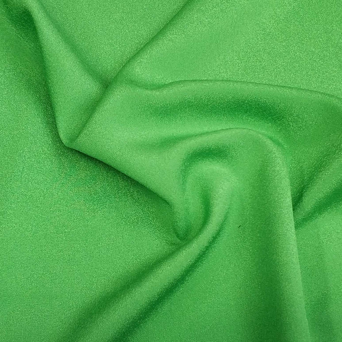 Green Crepe Fabric With A Subtle Sheen