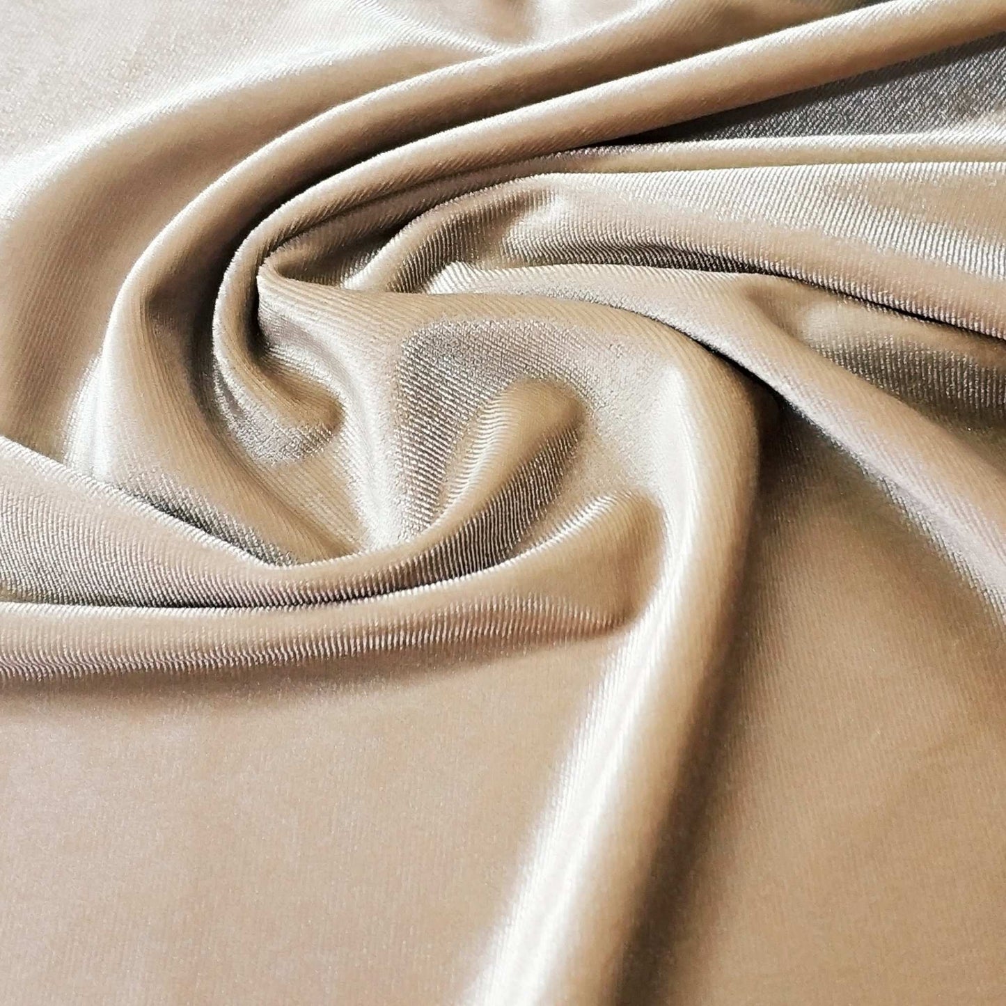 Beige Velvet Fabric
