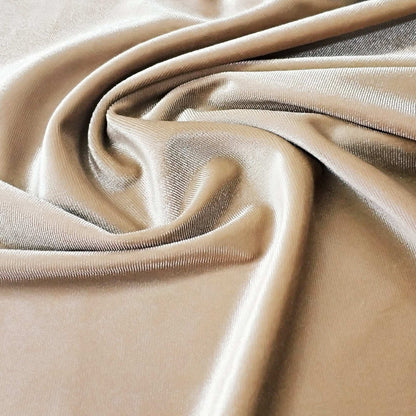 Beige Velvet Fabric
