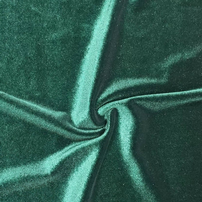 Bottle Green Velvet Fabric