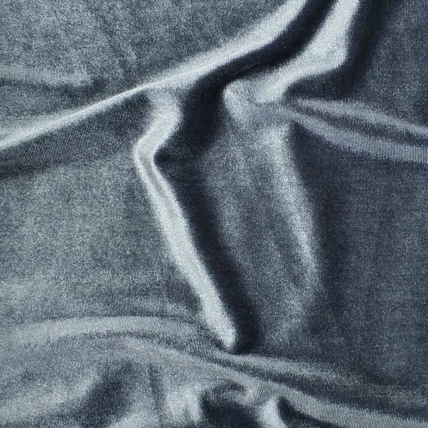 Gray Velvet Fabric 