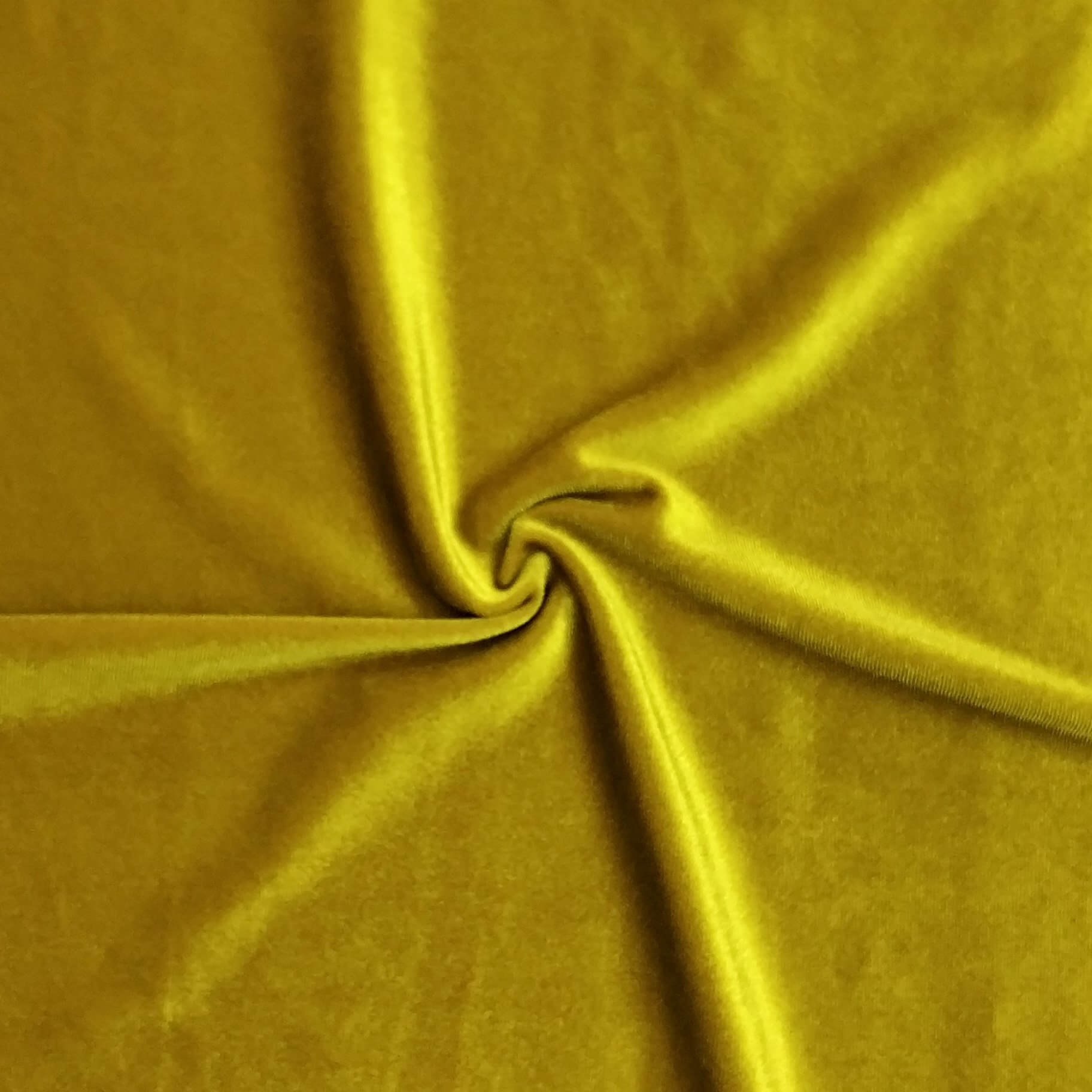 Yellow Velvet Fabric