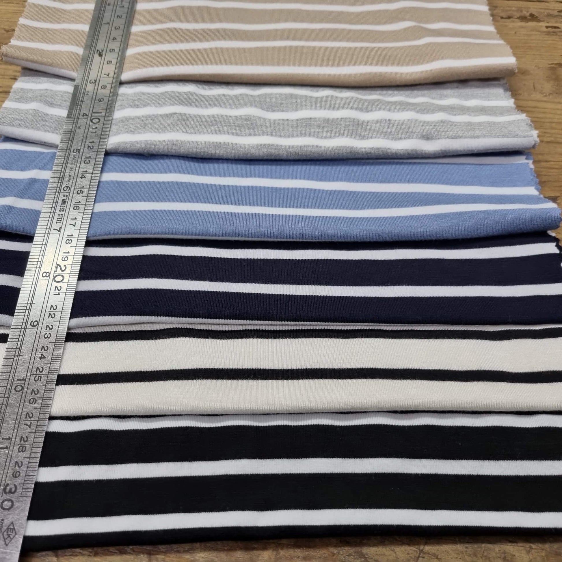 Striped Fabrics In Varius Colors