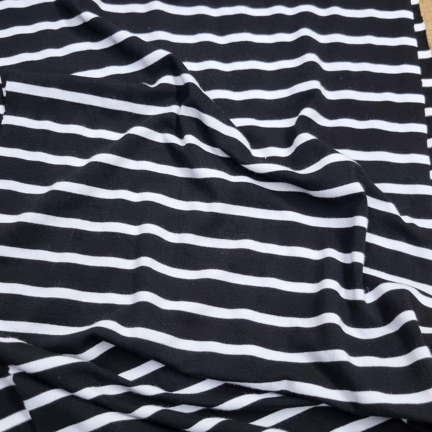 Black And White Striped Fabric