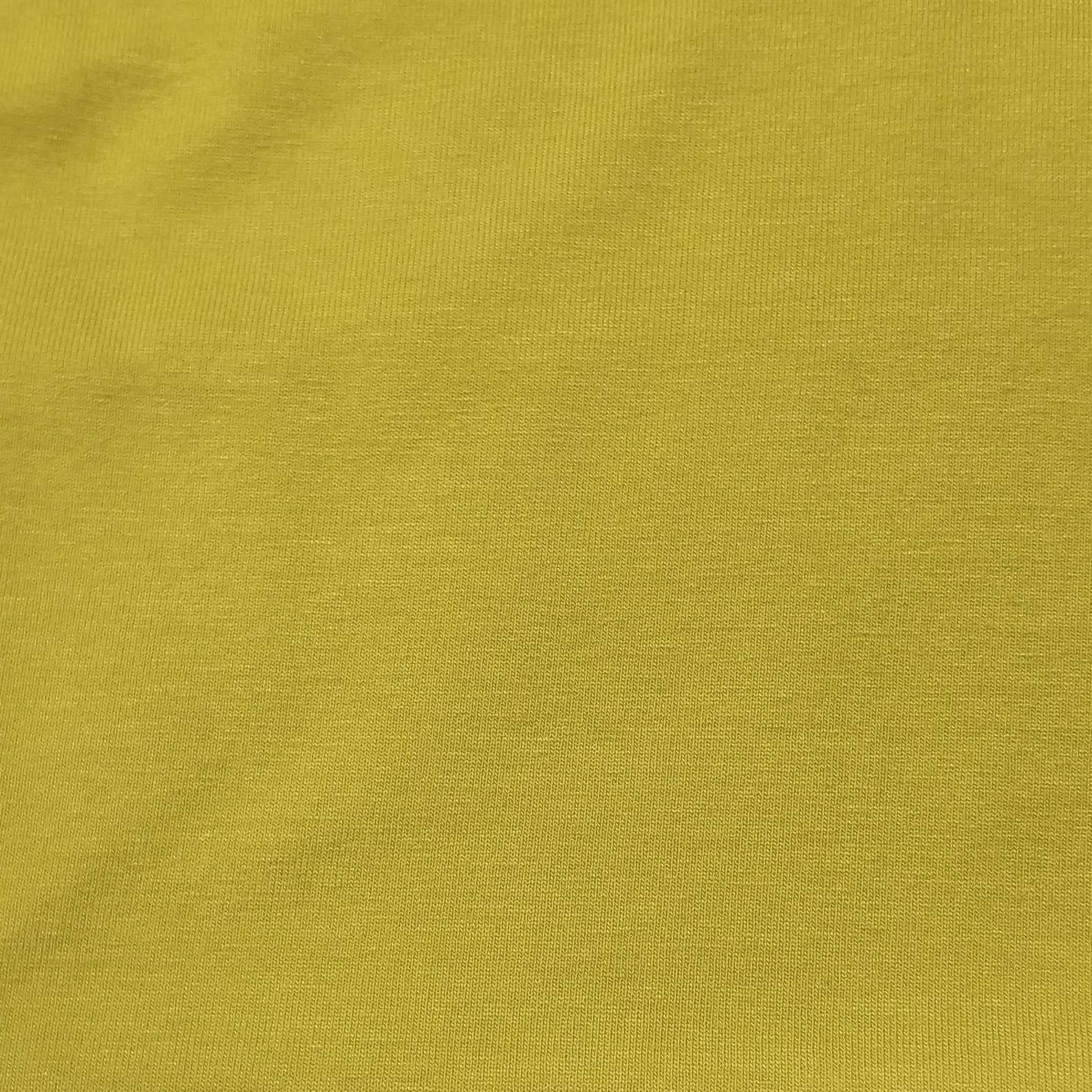 yellow Viscose Jersey Knit Fabric