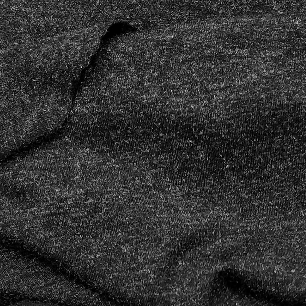 Black Viscose Nylon Jersey Knit Fabric
