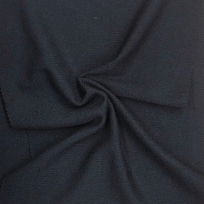 Waffle-textured fabric in black