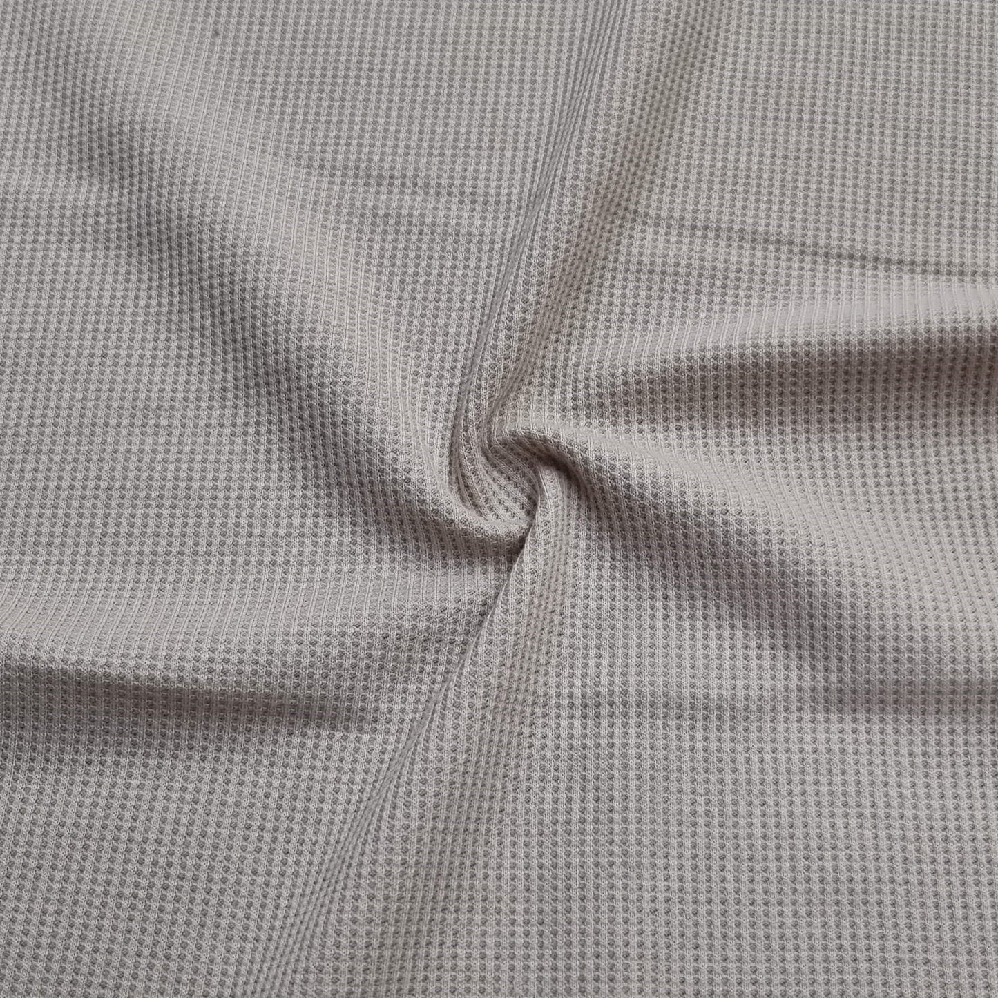 Waffle-textured fabric in light beige