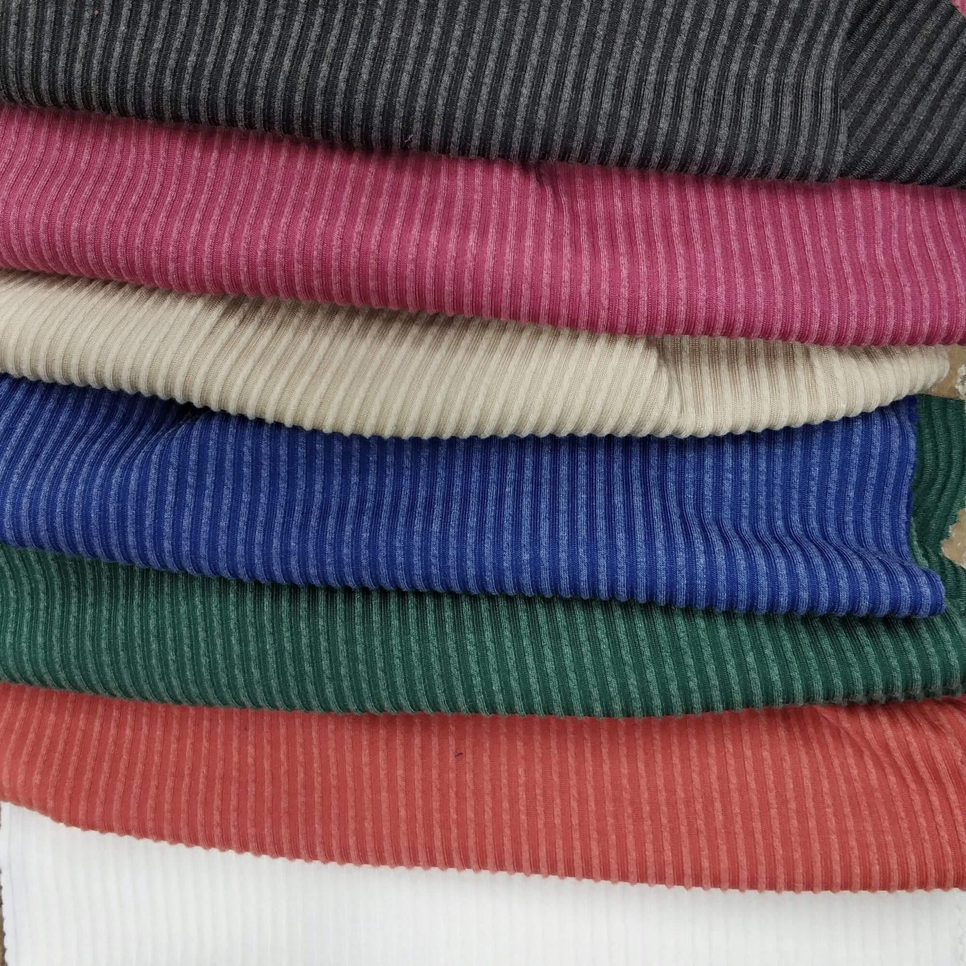 Ribbed Fabrics In Varius Colors
