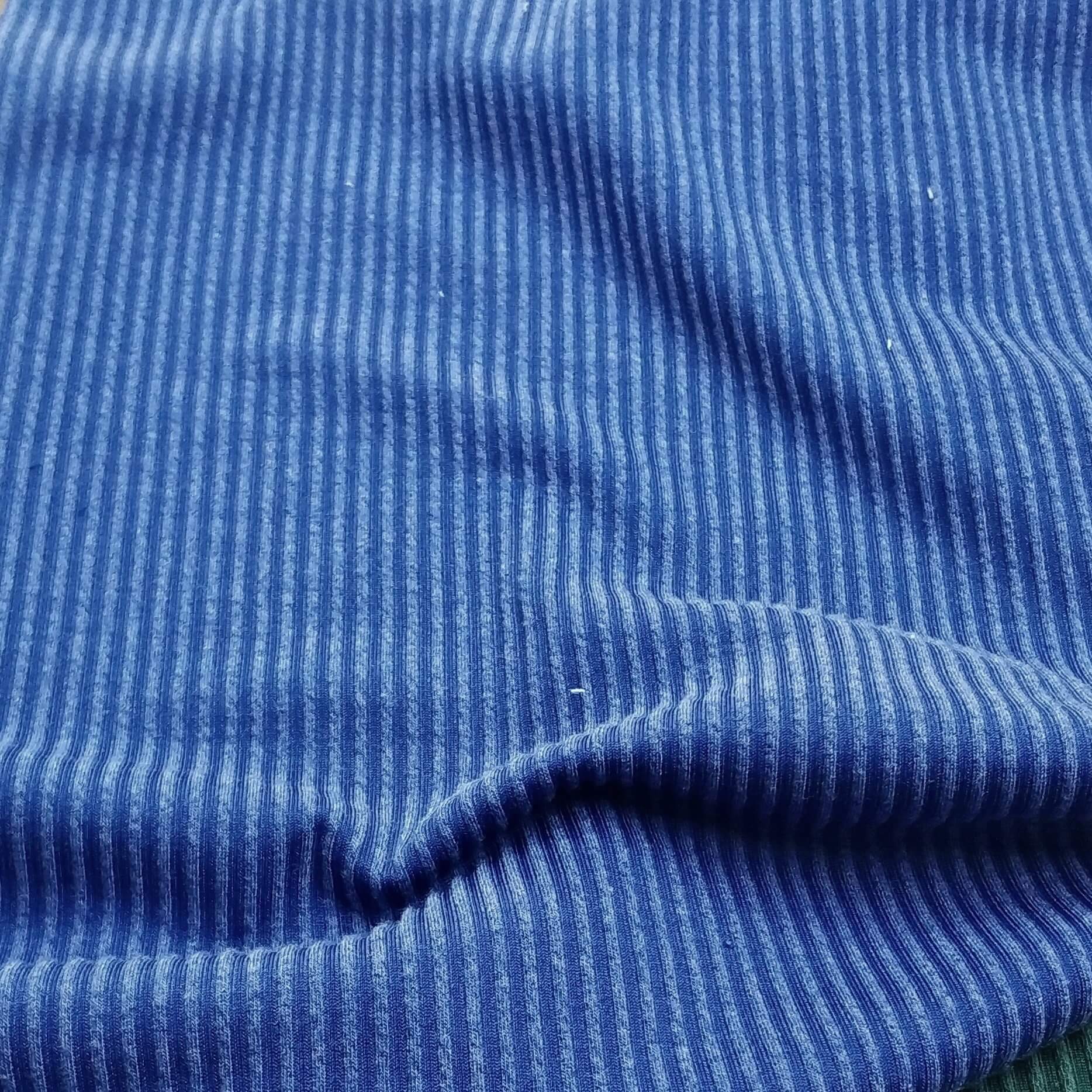 Ribbed Fabrics In Royal Blue