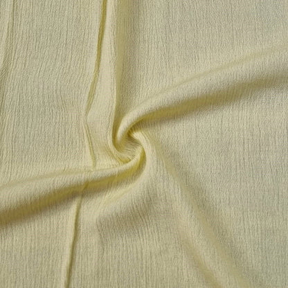 Yellow Crinkled Viscose Fabric